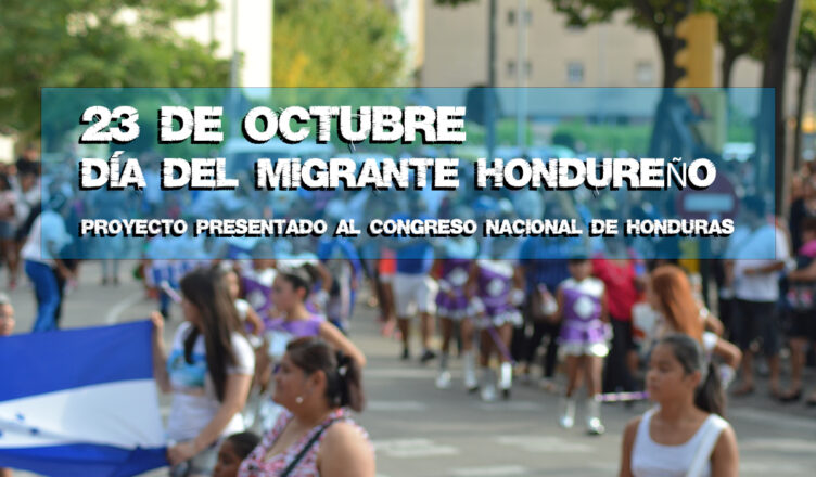 23 de octubre de cada año día de los migrantes hondureños